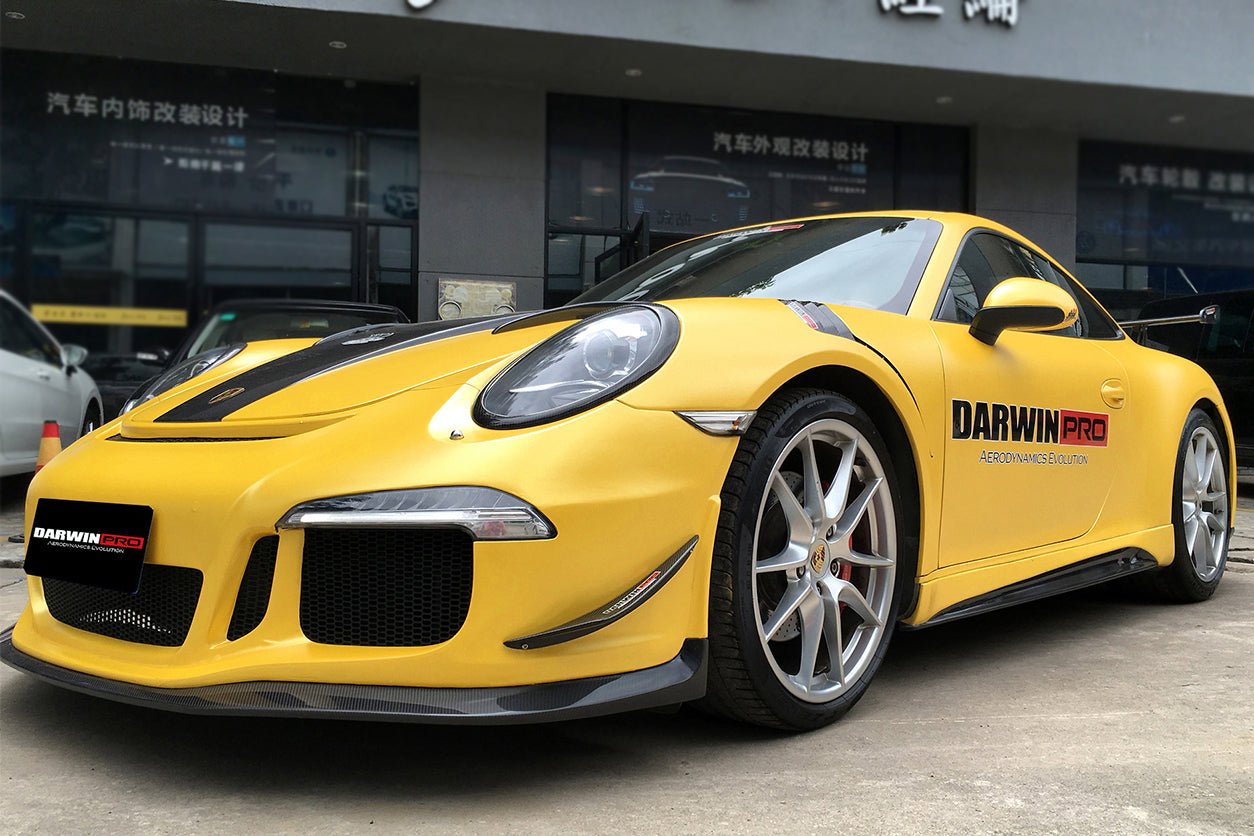 2012 - 2015 Porsche 911 991.1 Carrera/Targa S/4/4S GT3 Style Front Bumper Canards