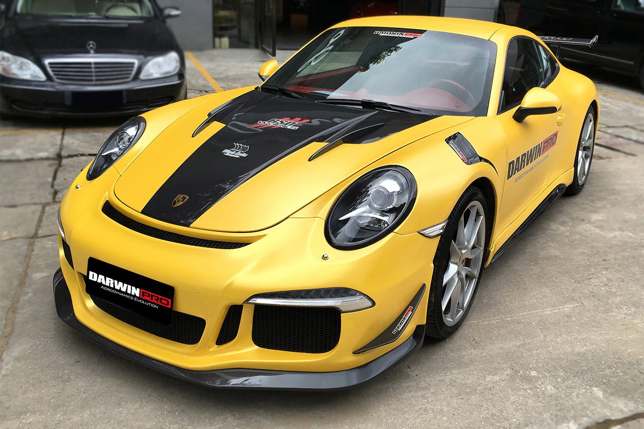 2012 - 2015 Porsche 911 991.1 Carrera/Targa S/4/4S GT3 Style Front Bumper Canards