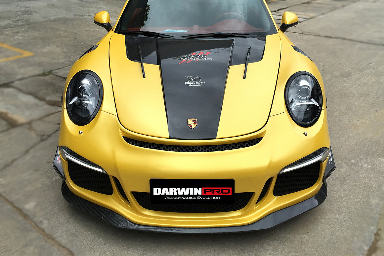 2012 - 2015 Porsche 911 991.1 Carrera/Targa  S/4/4S GT3 Style Front Bumper Canards