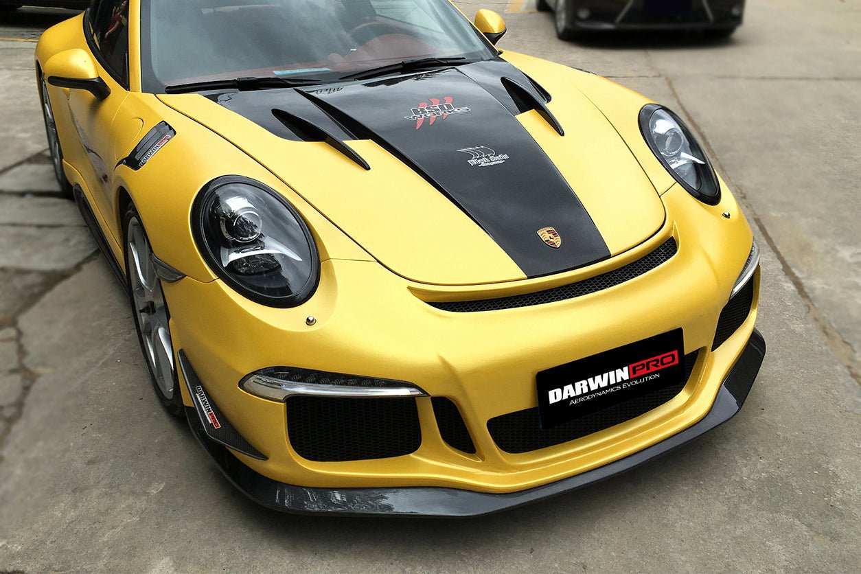 2012 - 2015 Porsche 911 991.1 Carrera/Targa S/4/4S GT3 Style Front Bumper Canards