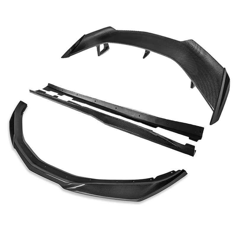 Chevrolet Camaro 6th Gen ZL1 Style Carbon Fiber Full Aero Kit Splitter Side Skirts Spoiler 2016-2024