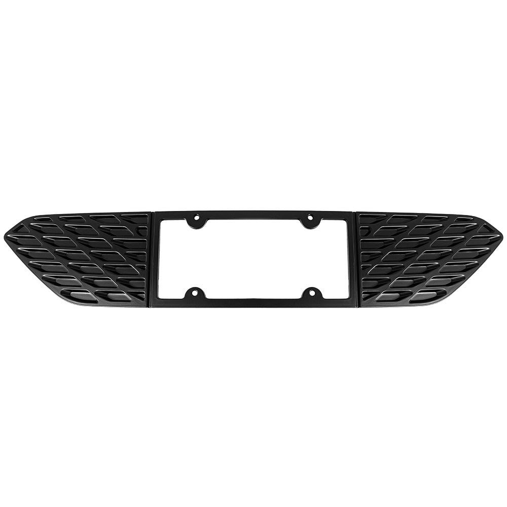 Ford Mustang S550 Matte Black Rear License Plate Frame Trim Cover 2015-2023