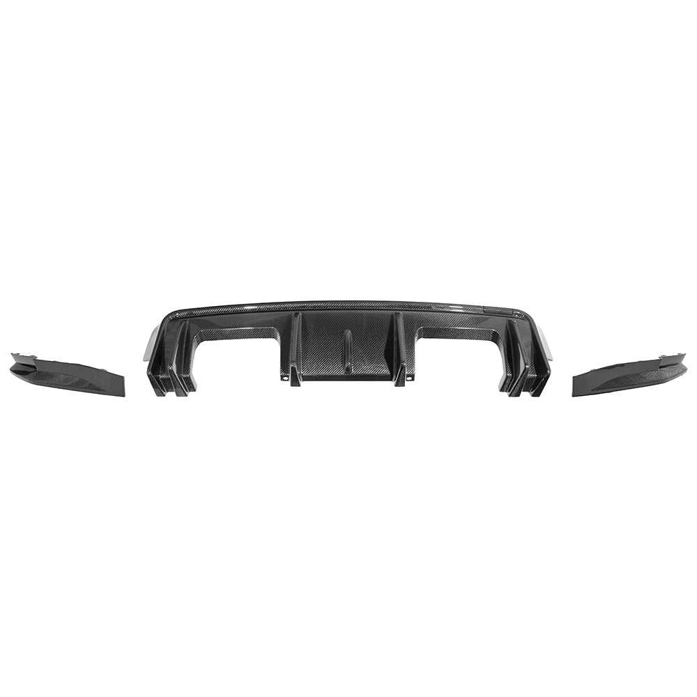 BMW G82 G83 M4 3D Style Carbon Fiber Replacement 3PCS Rear Diffuser Apron 2021-Up