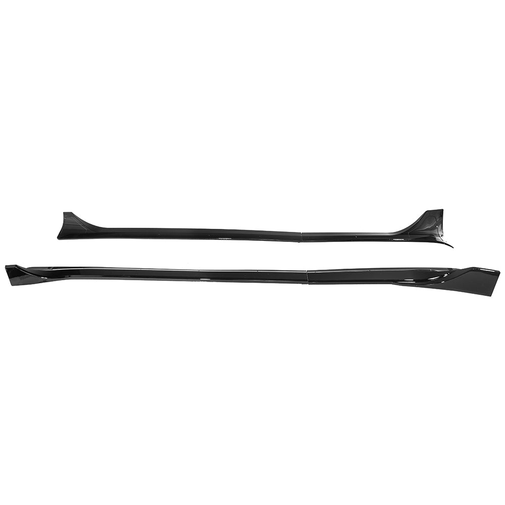 Tesla Model Y Track Style Gloss Black Side Skirts Rocker Panel Pair 2025-Up
