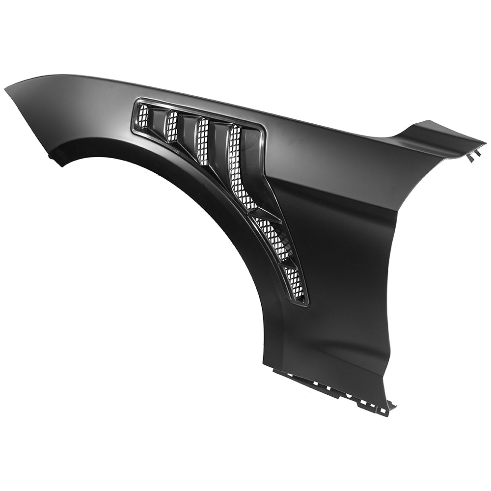 Mustang S550 GTD Style Primed Black Front Side Vented Fenders 2018-2023