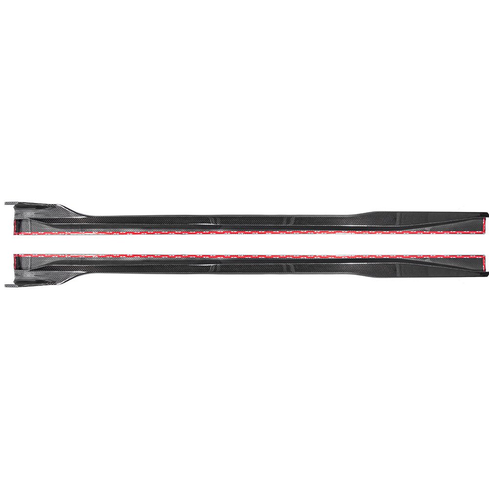 Ford Mustang Carbon Fiber Side Skirts Extension S650 2024-Up
