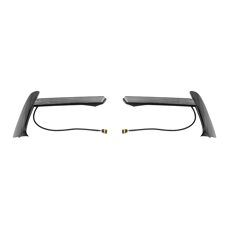 Chevrolet Corvette C8 Sequential LED DRL Light Bar Bezel Insert Carbon Flash Metallic 2020-Up