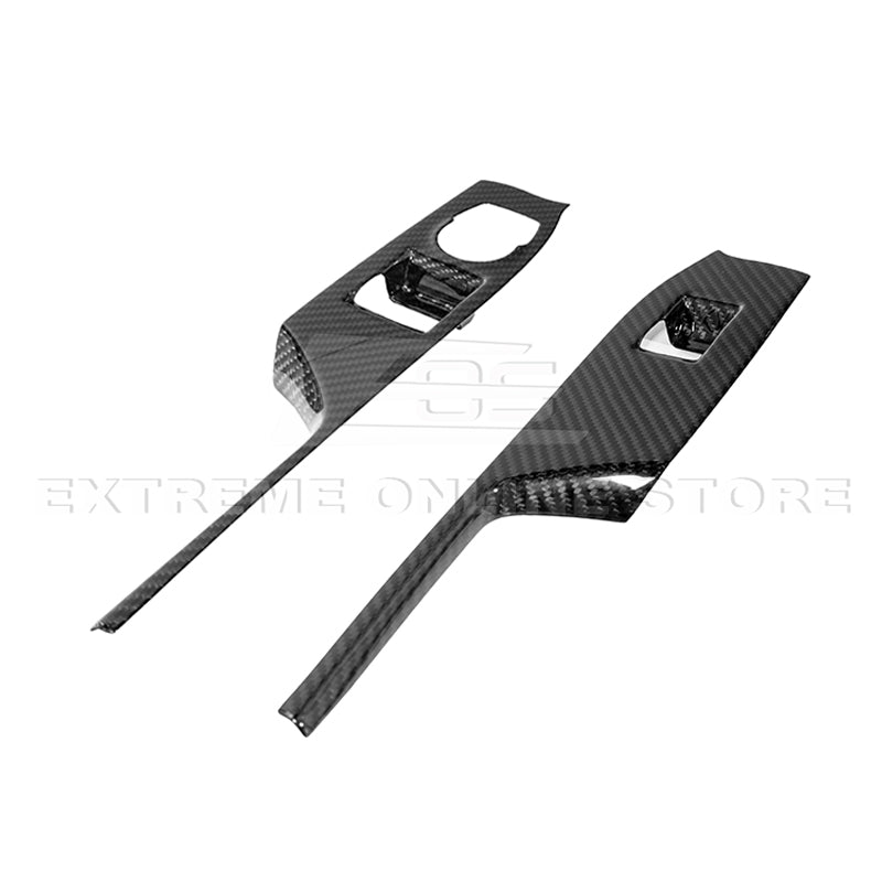 Chevrolet Camaro 6th Gen Factory Style Dry Carbon Fiber Door Glass Lifting Panel Cover 2016-2024