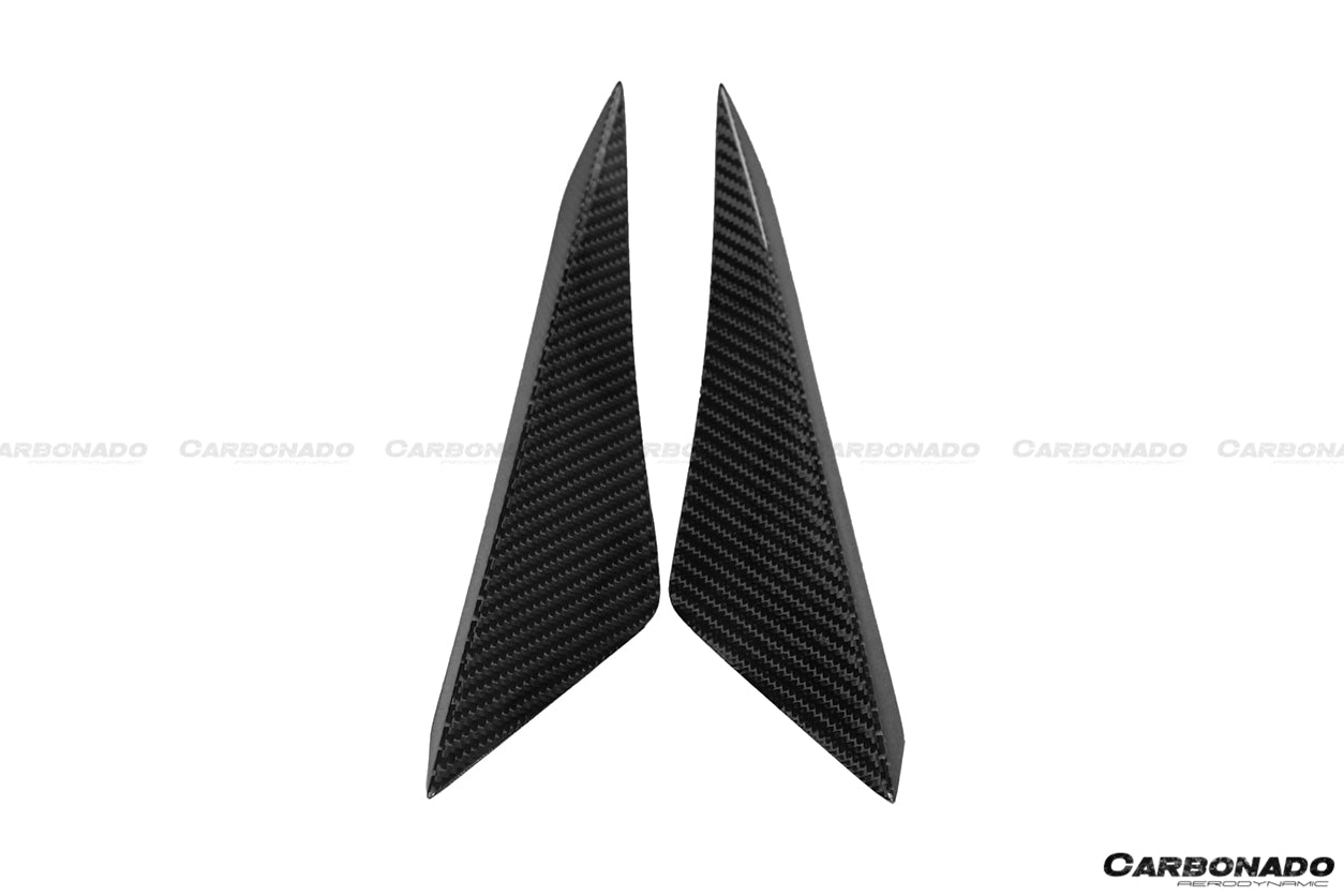 2015 - 2020 Lamborghini Huracan LP610 RZS Style Front Bumper Carbon Fiber Canard