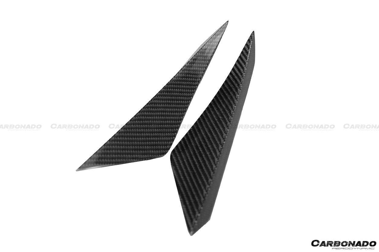 2015 - 2020 Lamborghini Huracan LP610 RZS Style Front Bumper Carbon Fiber Canard