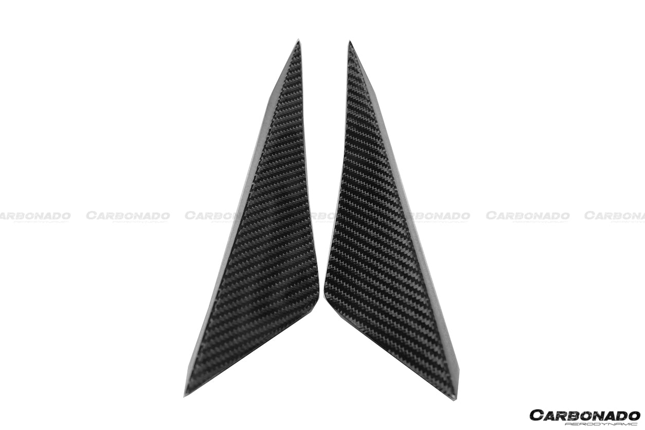 2015 - 2020 Lamborghini Huracan LP610 RZS Style Front Bumper Carbon Fiber Canard