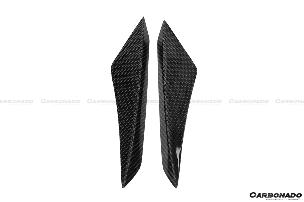 2015 - 2020 Lamborghini Huracan LP610 RZS Style Front Bumper Carbon Fiber Canard