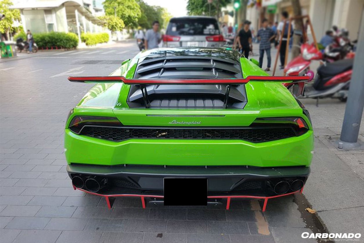 2015 - 2020 Lamborghini Huracan LP610/LP580 RZS Style Carbon Fiber Trunk Spoiler