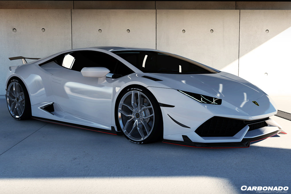 2015 - 2019 Lamborghini Huracan LP610 & LP580 RZS Style Carbon Fiber Side Skirts Under Board