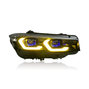 BMW LCI G20 Laser Style LED Headlights CSL Yellow/White (2023 - Current)