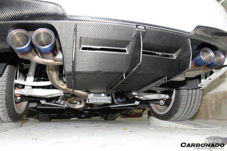2008-2013 BMW 1M RZ Style Carbon FIber Rear Lip & Diffuser Undertray