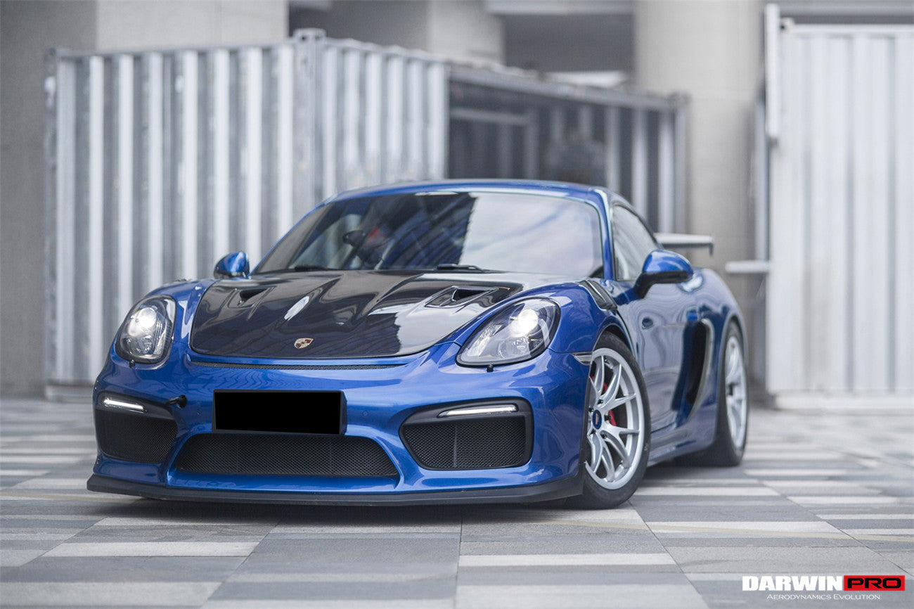 2012 - 2024 Porsche 718 & 981 Cayman & Boxster GT2RS Style Carbon Fiber Hood