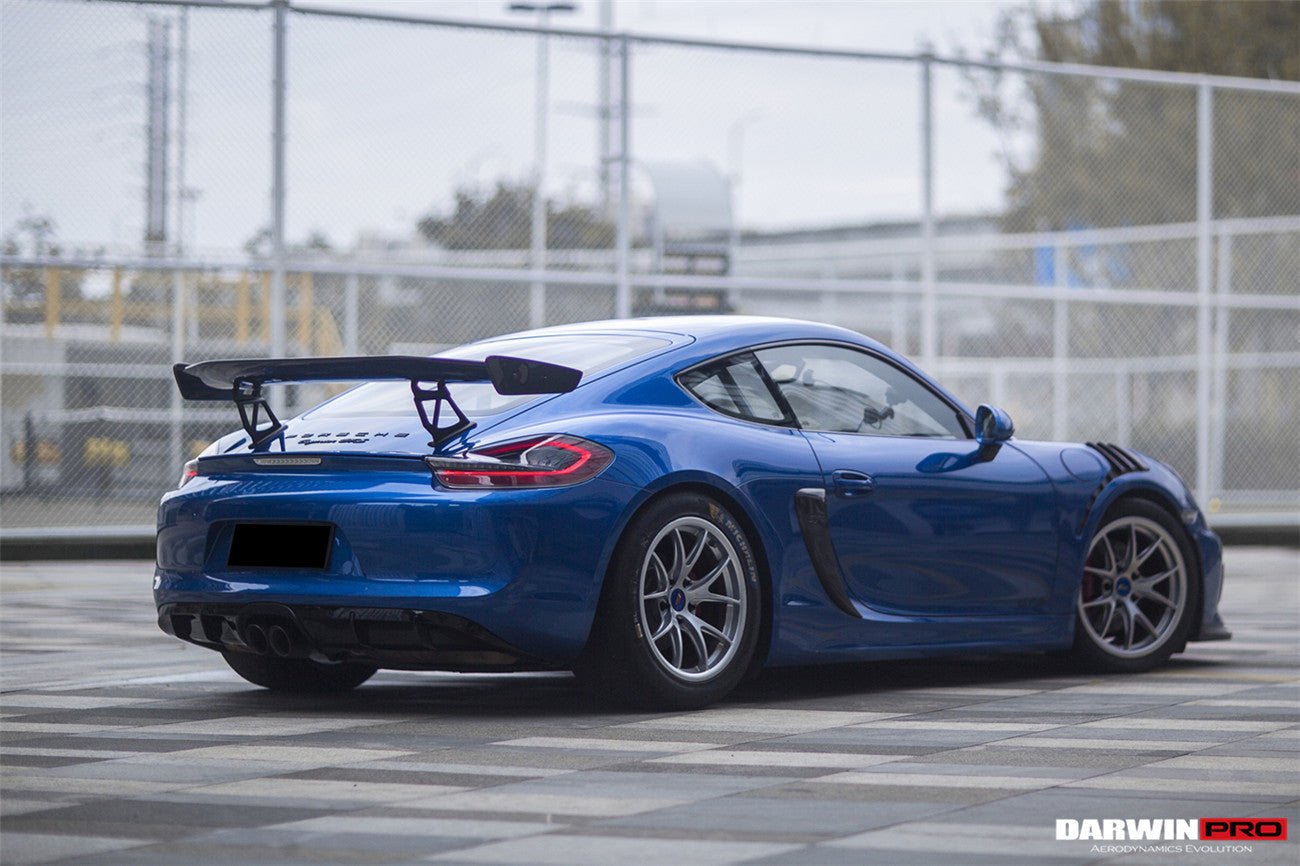 2012 - 2016 Porsche 981 Boxster/Cayman GT4 Style Carbon Fiber Quarter Panel Side Scoops