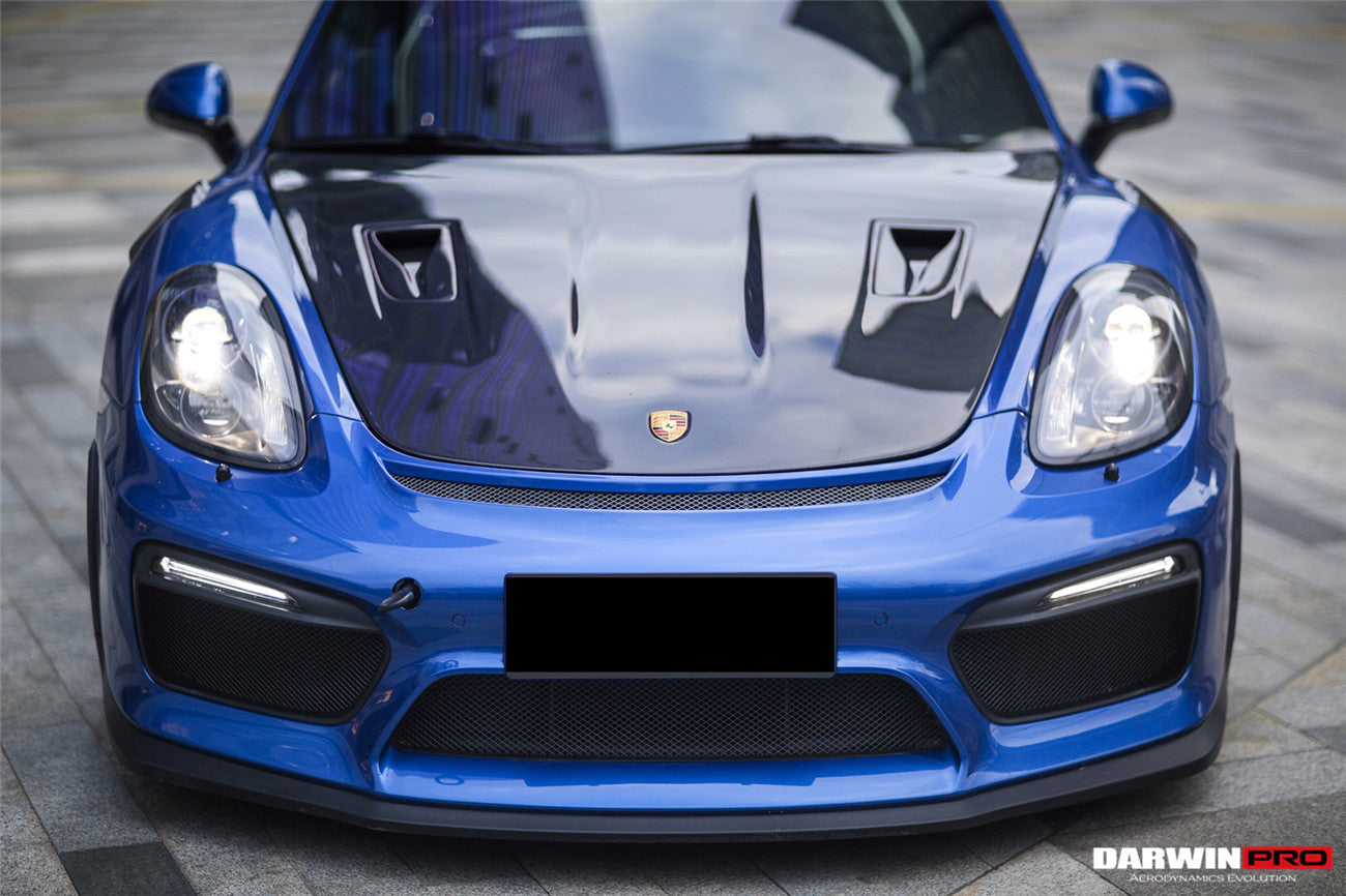 2012 - 2024 Porsche 718 & 981 Cayman & Boxster GT2RS Style Carbon Fiber Hood