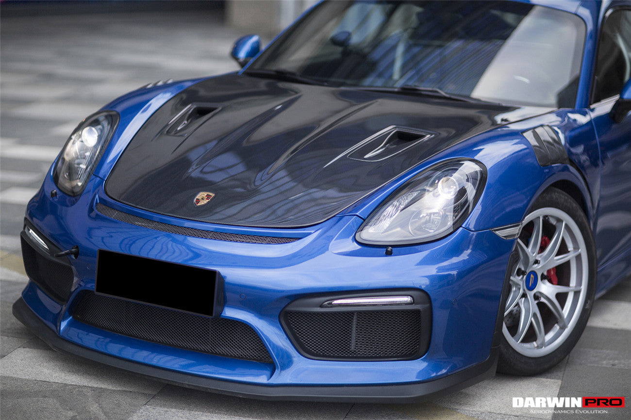 2012 - 2024 Porsche 718 & 981 Cayman & Boxster GT2RS Style Carbon Fiber Hood
