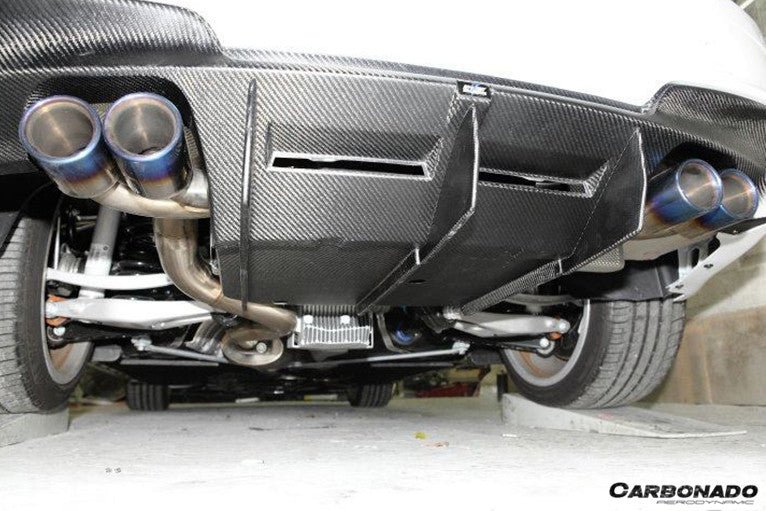 2008-2013 BMW 1M RZ Style Carbon FIber Rear Lip & Diffuser Undertray