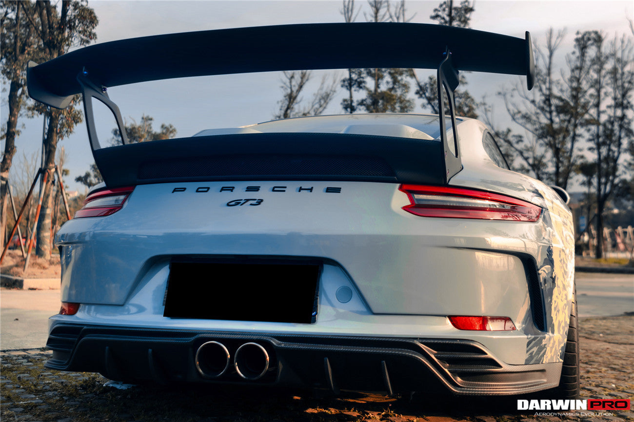 2017 - 2019 Porsche 911 991.2 GT3 Only BKSS Style Carbon Fiber Rear Lip Diffuser