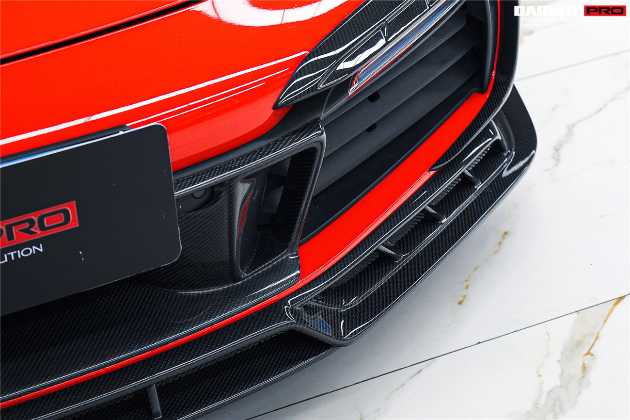 2019 - 2024 Porsche 911 992 Carrera & S & 4 & 4S & Targa & Cabriolet BKSSII Style Front Bumper Lip Splitter