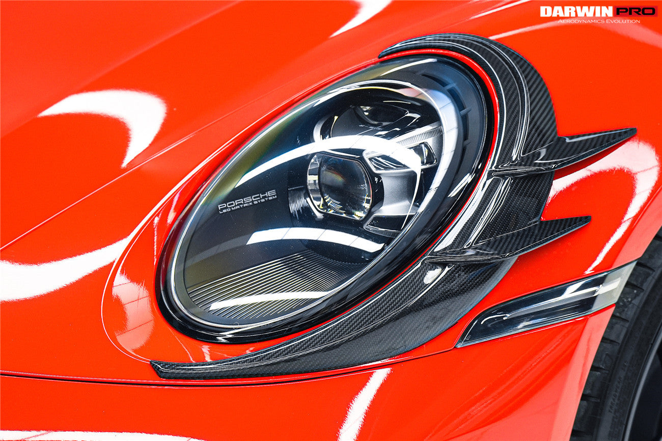 2019 - 2024 Porsche 911 992 Carrera & S & 4 & 4S & Targa & Cabriolet BKSSII Style Headlight Eyelid Eyebrow Cover