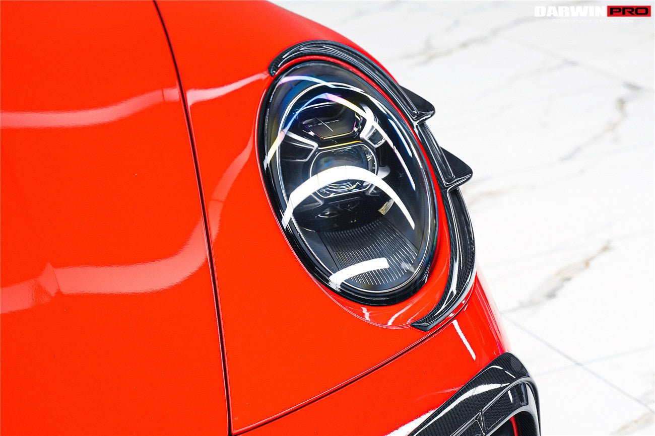 2019 - 2024 Porsche 911 992 Carrera & S & 4 & 4S & Targa & Cabriolet BKSSII Style Headlight Eyelid Eyebrow Cover