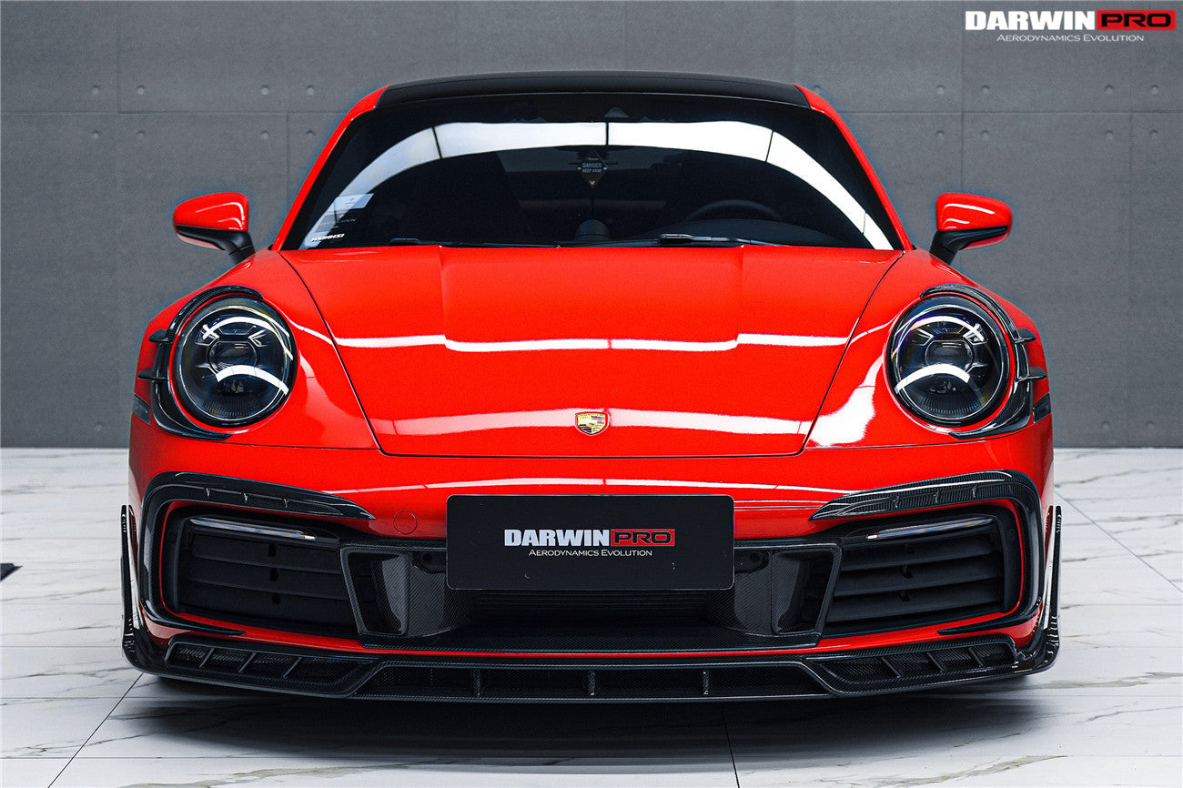 2019 - 2024 Porsche 911 992 Carrera & S & 4 & 4S & Targa & Cabriolet BKSSII Style Front Bumper Lip Splitter