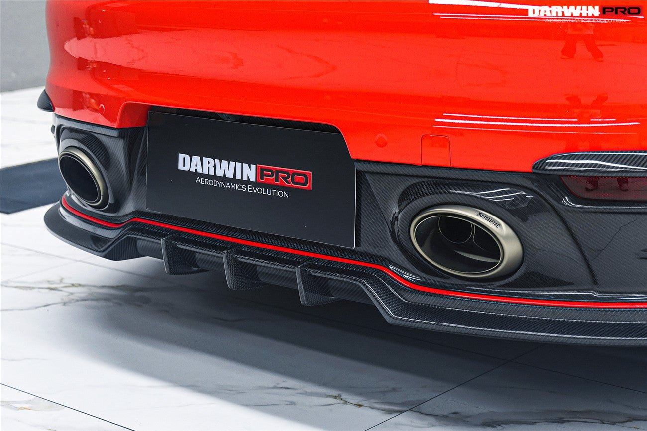 2019 - 2024 Porsche 911 992 Carrera & Targa & 4 & 4S & Targa & Cabriolet BKSSII Style Rear Lip