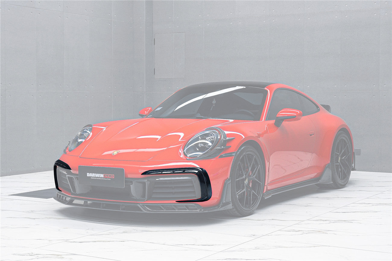 2019 - 2024 Porsche 911 992 Carrera & 4 & 4S & Targa & Cabriolet BKSSII Style Front Bumper Vent Trims