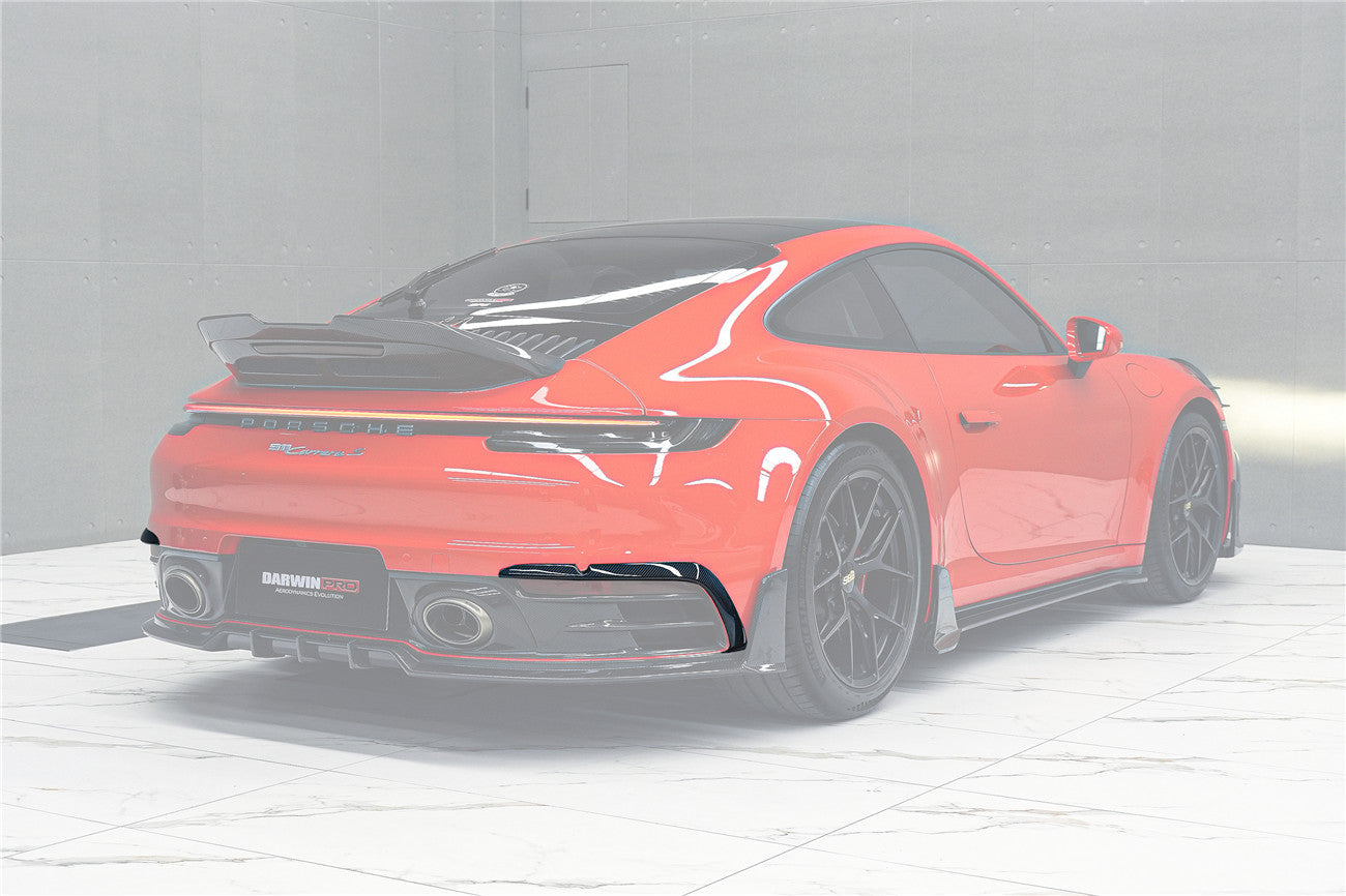 2019 - 2024 Porsche 911 992 Carrera & 4 & 4S & Targa & Cabriolet BKSSII Style Rear Bumper Vent Trims