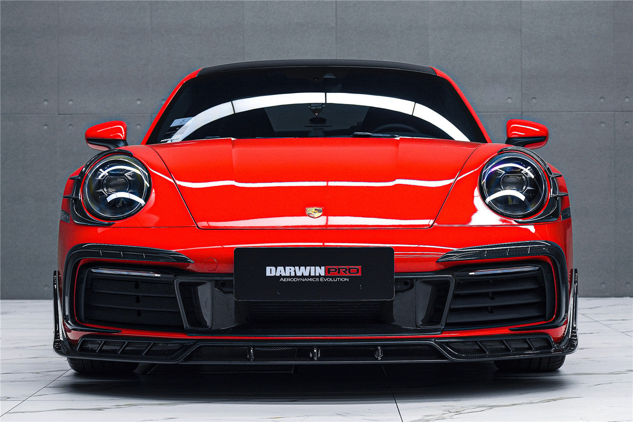 2019 - 2024 Porsche 911 992 Carrera & S & 4 & 4S & Targa & Cabriolet BKSSII Style Front Bumper Lip Splitter