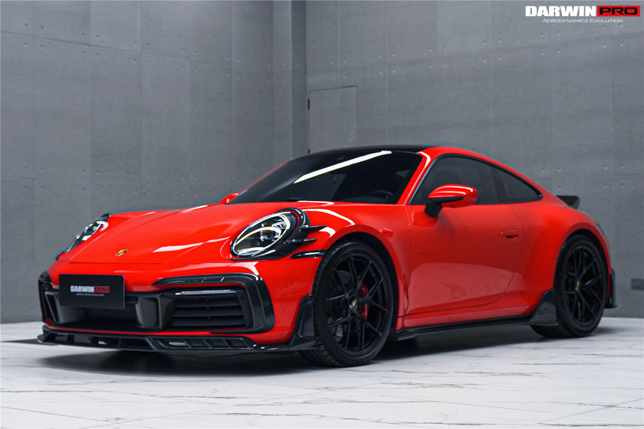 2019 - 2024 Porsche 911 992 Carrera & S & 4 & 4S & Targa & Cabriolet BKSSII Style Front Bumper Lip Splitter