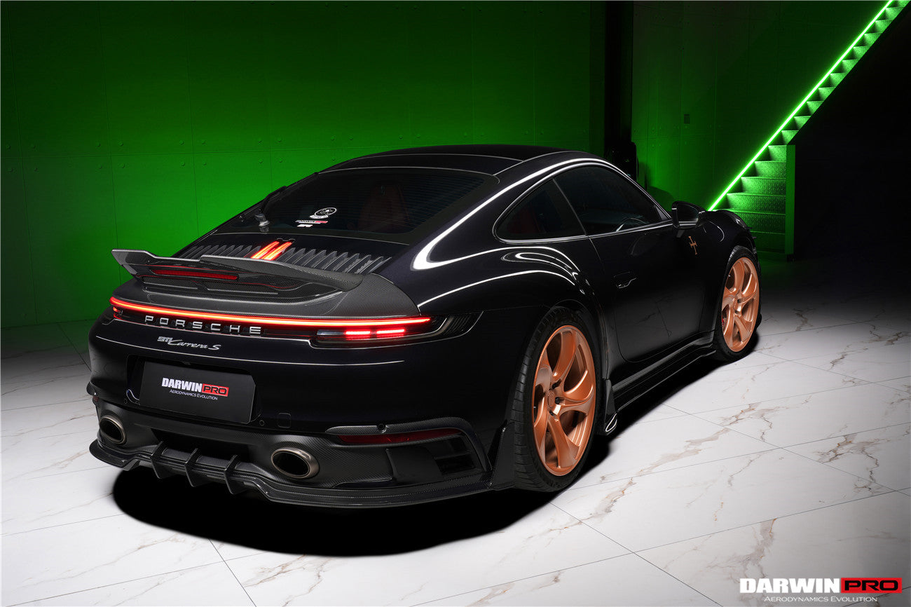 2019 - 2024 Porsche 911 992 Carrera & 4 & 4S & Targa & Cabriolet SD-Sport Design Model BKSSII Style Rear Lip