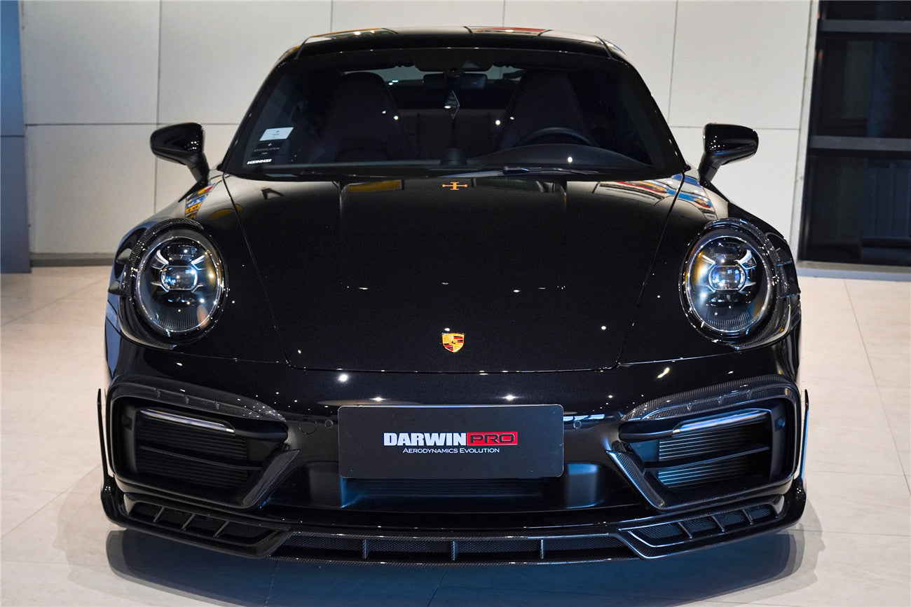 2019 - 2024 Porsche 911 992 Carrera & 4 & 4S & Targa & Cabriolet SD-Sport Design Model BKSSII Style Front Bumper Lip Splitter