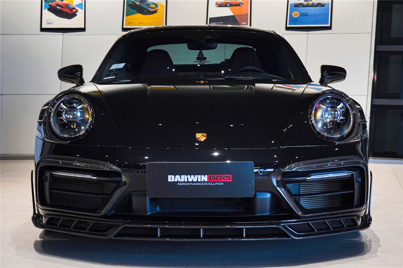 2019 - 2024 Porsche 911 992 Carrera & 4 & 4S & Targa & Cabriolet SD-Sport Design Model BKSSII Style Front Bumper Lip Splitter