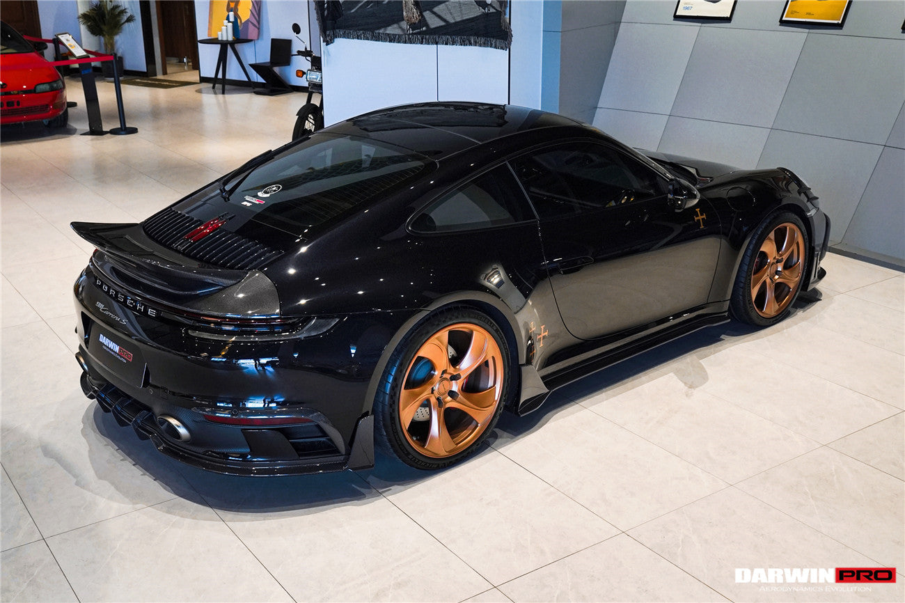 2019 - 2024 Porsche 911 992 Carrera & 4 & 4S & Targa & Cabriolet SD-Sport Design Model BKSSII Style Rear Lip