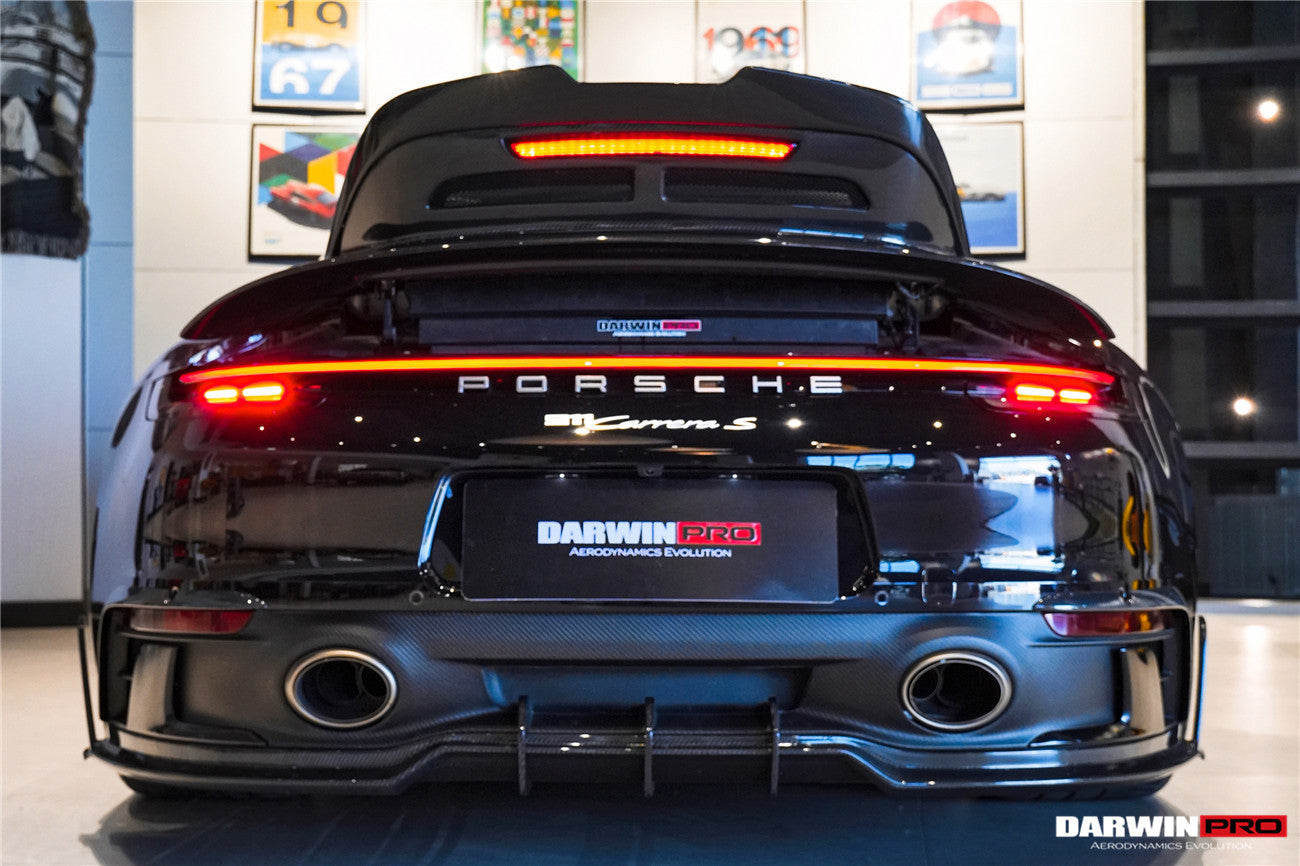2019 - 2024 Porsche 911 992 Carrera & 4 & 4S & Targa & Cabriolet SD-Sport Design Model BKSSII Style Rear Lip