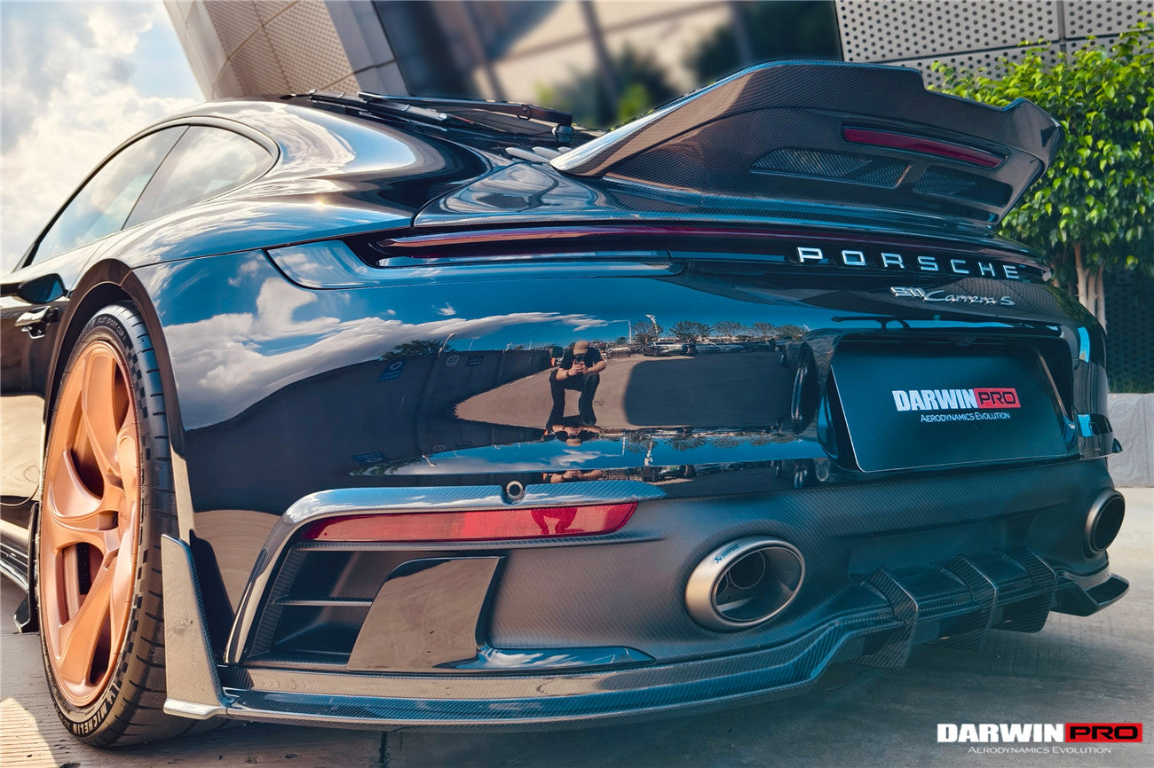 2019 - 2024 Porsche 911 992 Carrera & 4 & 4S & Targa & Cabriolet SD-Sport Design Model BKSSII Style Rear Lip