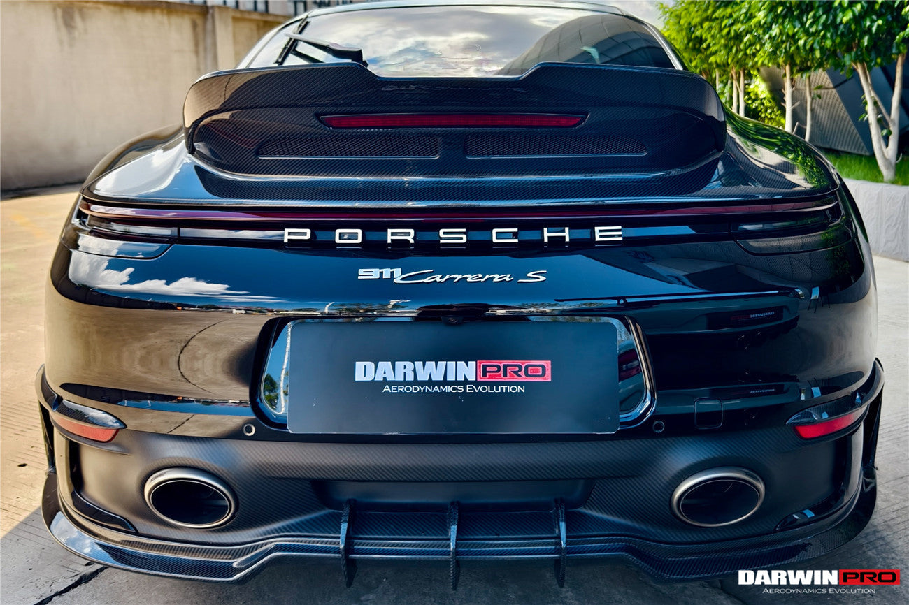 2019 - 2024 Porsche 911 992 Carrera & 4 & 4S & Targa & Cabriolet SD-Sport Design Model BKSSII Style Rear Lip