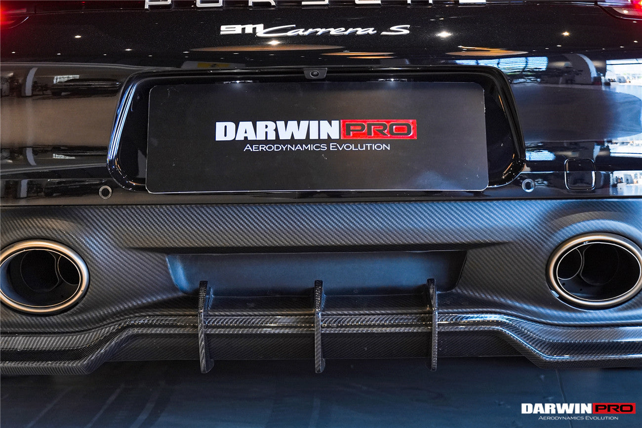 2019 - 2024 Porsche 911 992 Carrera & 4 & 4S & Targa & Cabriolet SD-Sport Design Model BKSSII Style Rear Lip
