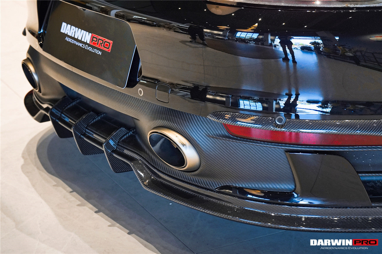 2019 - 2024 Porsche 911 992 Carrera & 4 & 4S & Targa & Cabriolet SD-Sport Design Model BKSSII Style Rear Lip