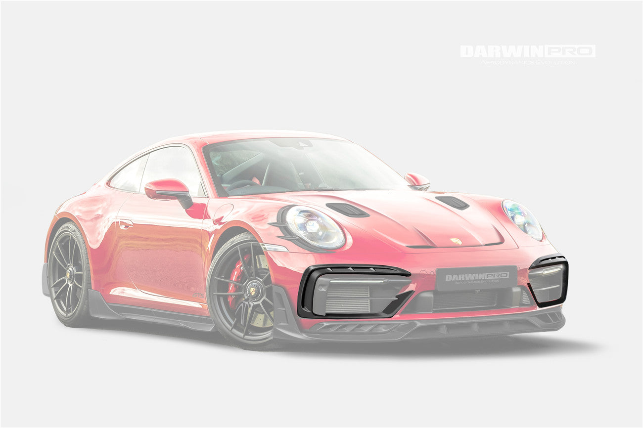 2019 - 2024 Porsche 911 992 Carrera & 4 & 4S & Targa & Cabriolet SD-Sport Design Model BKSSII Style Front Bumper Vent Trims