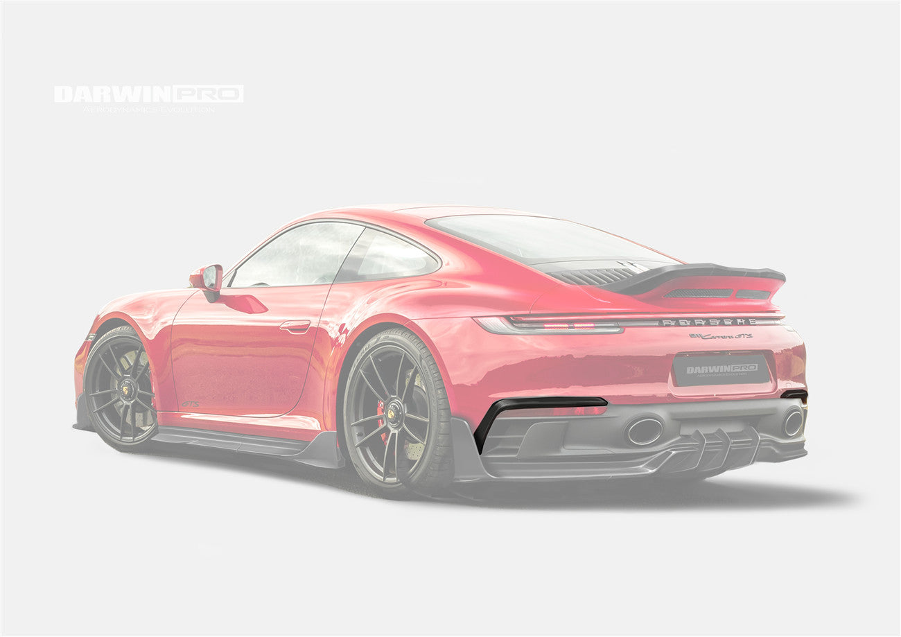 2019 - 2024 Porsche 911 992 Carrera & 4 & 4S & Targa & Cabriolet SD-Sport Design Model BKSSII Style Rear Bumper Vent Trims