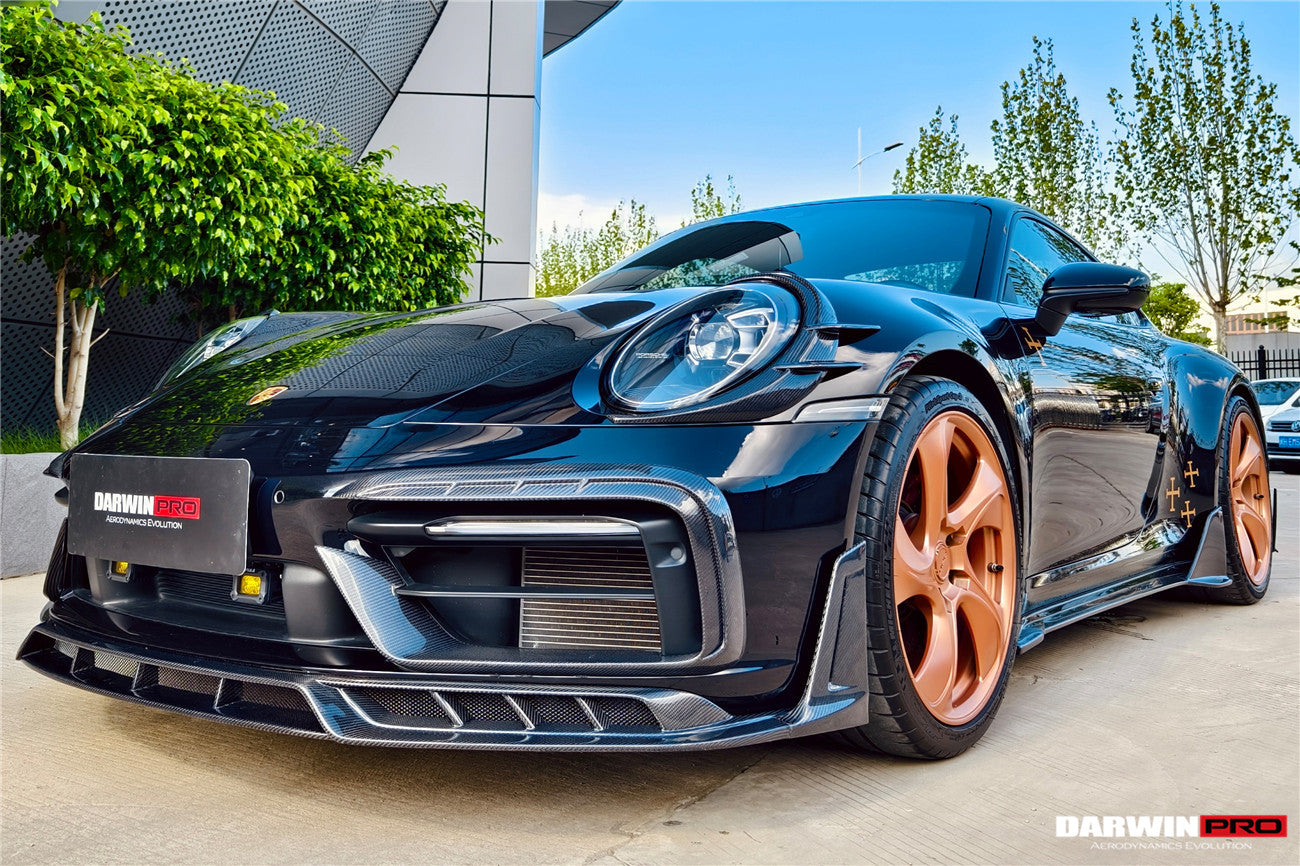 2019 - 2024 Porsche 911 992 Carrera & 4 & 4S & Targa & Cabriolet SD-Sport Design Model BKSSII Style Front Bumper Vent Trims