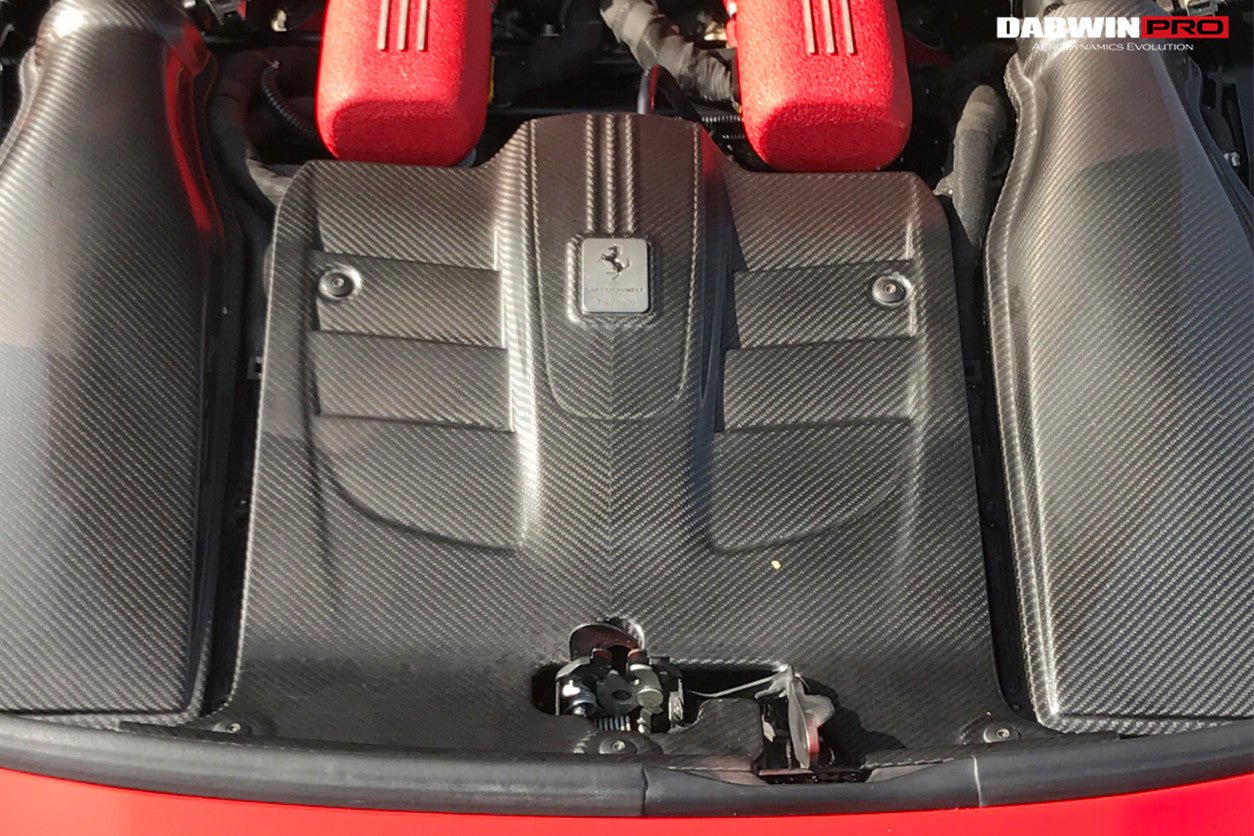 2012 - 2017 Ferrari F12 Berlinetta Dry Carbon Fiber Engine Cover
