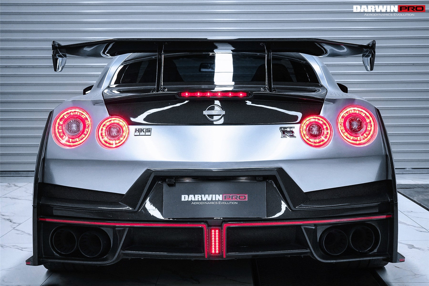 2008 - 2024 Nissan GTR R35 CBA/DBA/EBA 2024-Nismo Style Part Carbon Fiber Rear Bumper With Black Light