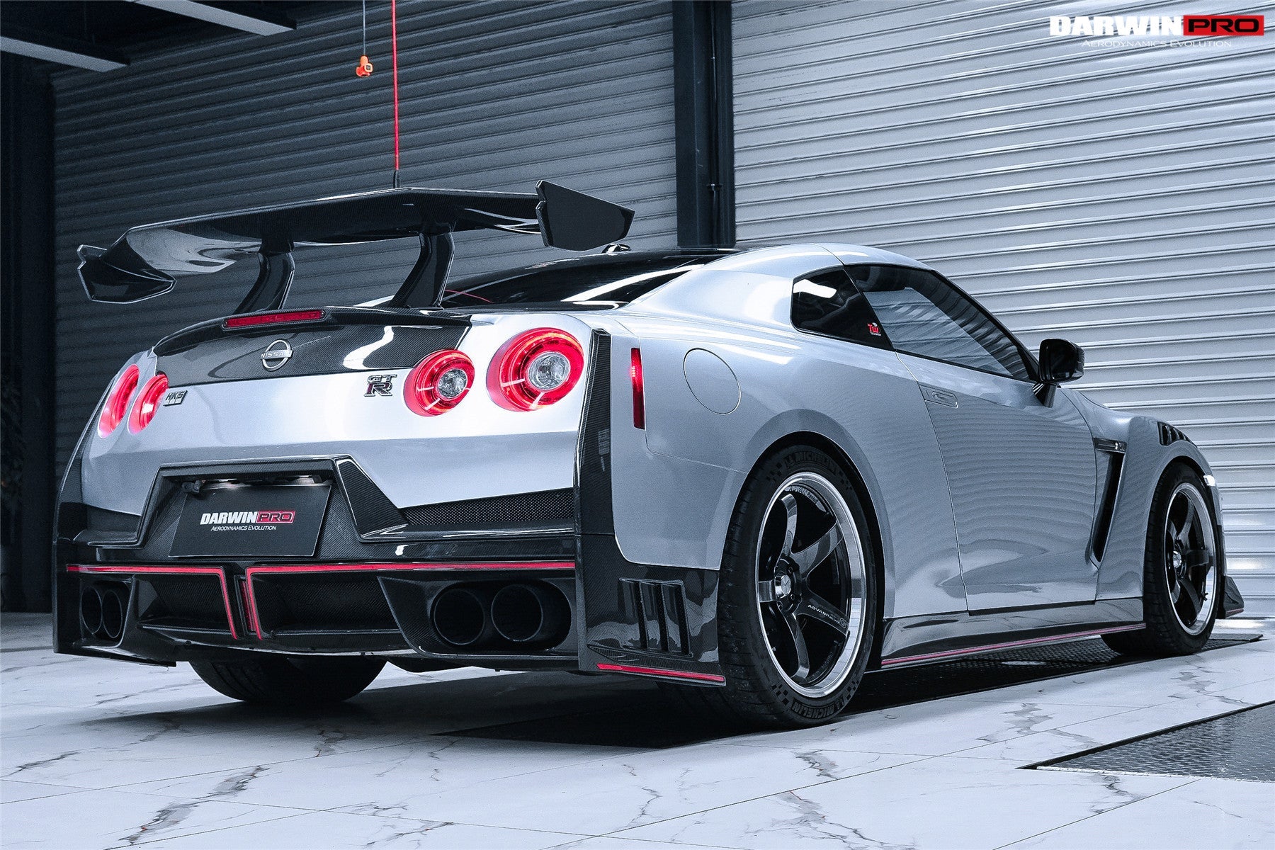2008 - 2024 Nissan GTR R35 CBA/DBA/EBA 2024-Nismo Style Part Carbon Fiber Rear Bumper With Black Light